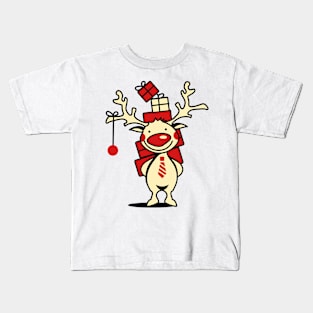 Christmas present Raindeer Kids T-Shirt